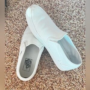 Women’s white vans—Size 9